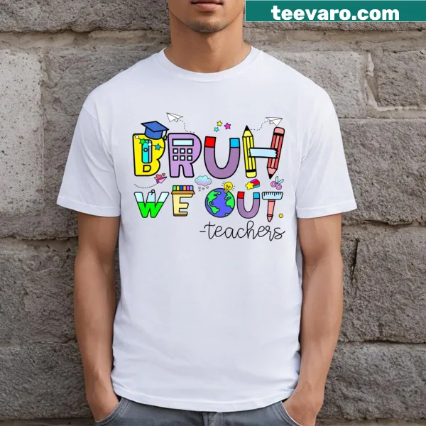 Vintage teacher t-shirt celebrating the end of the school year