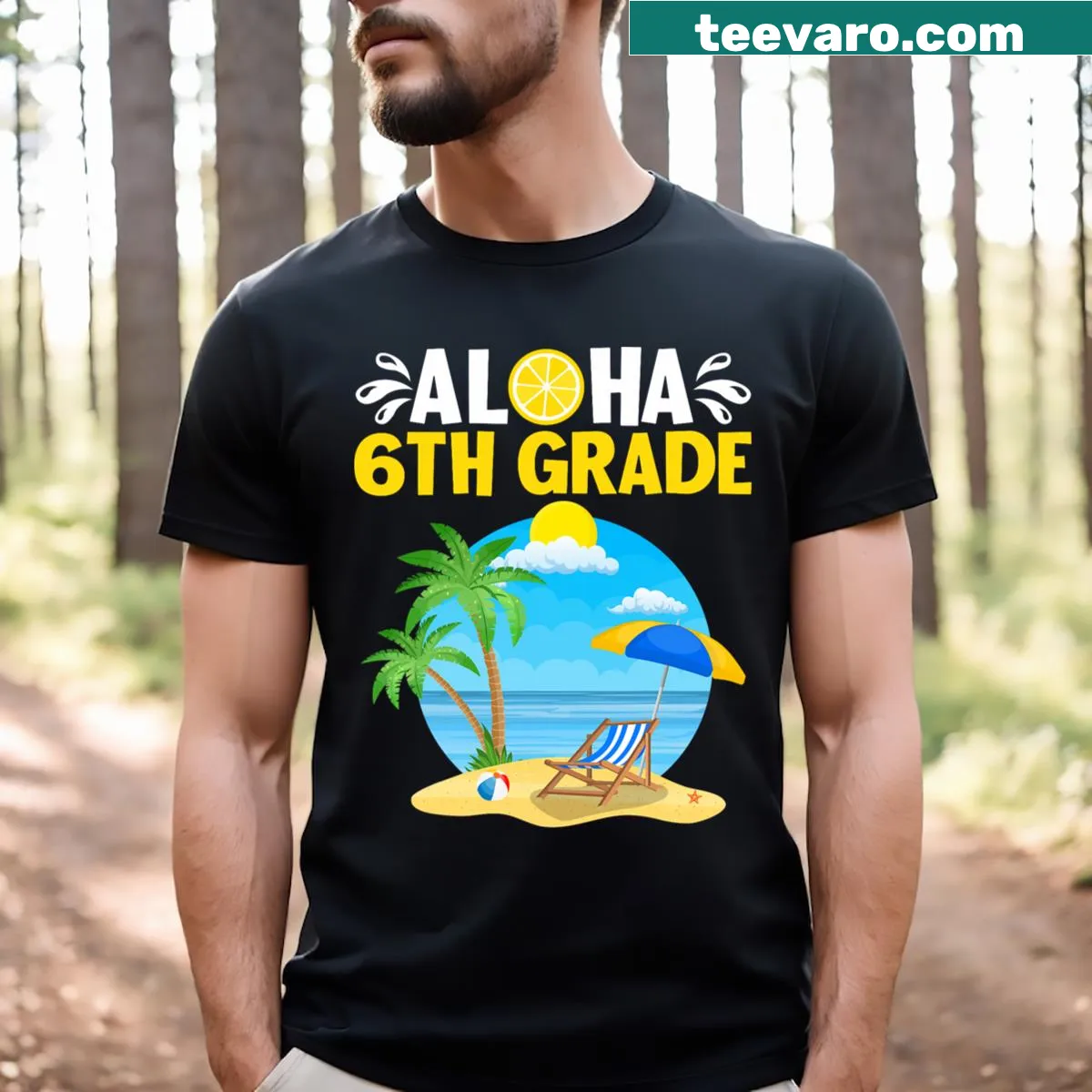 T-shirt with 'Avogato' text and cat graphic — on a men's t-shirt