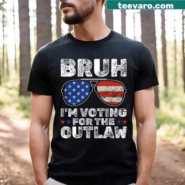 Patriotic t-shirt with text and American flag