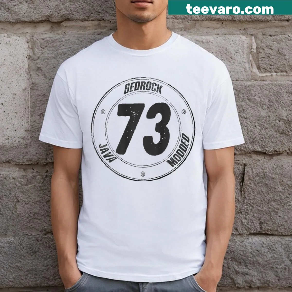 Dadcraft73 gaming server t-shirt for gaming dads — on a men's t-shirt