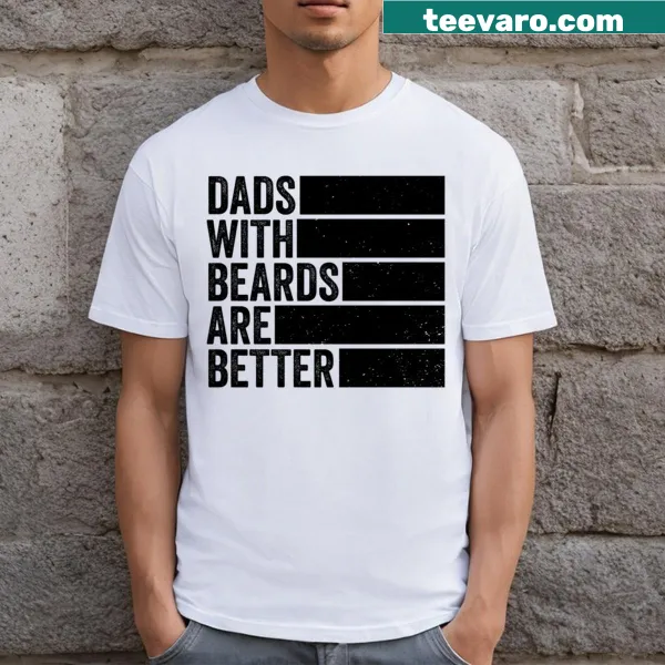 Funny T-shirt celebrating bearded dads