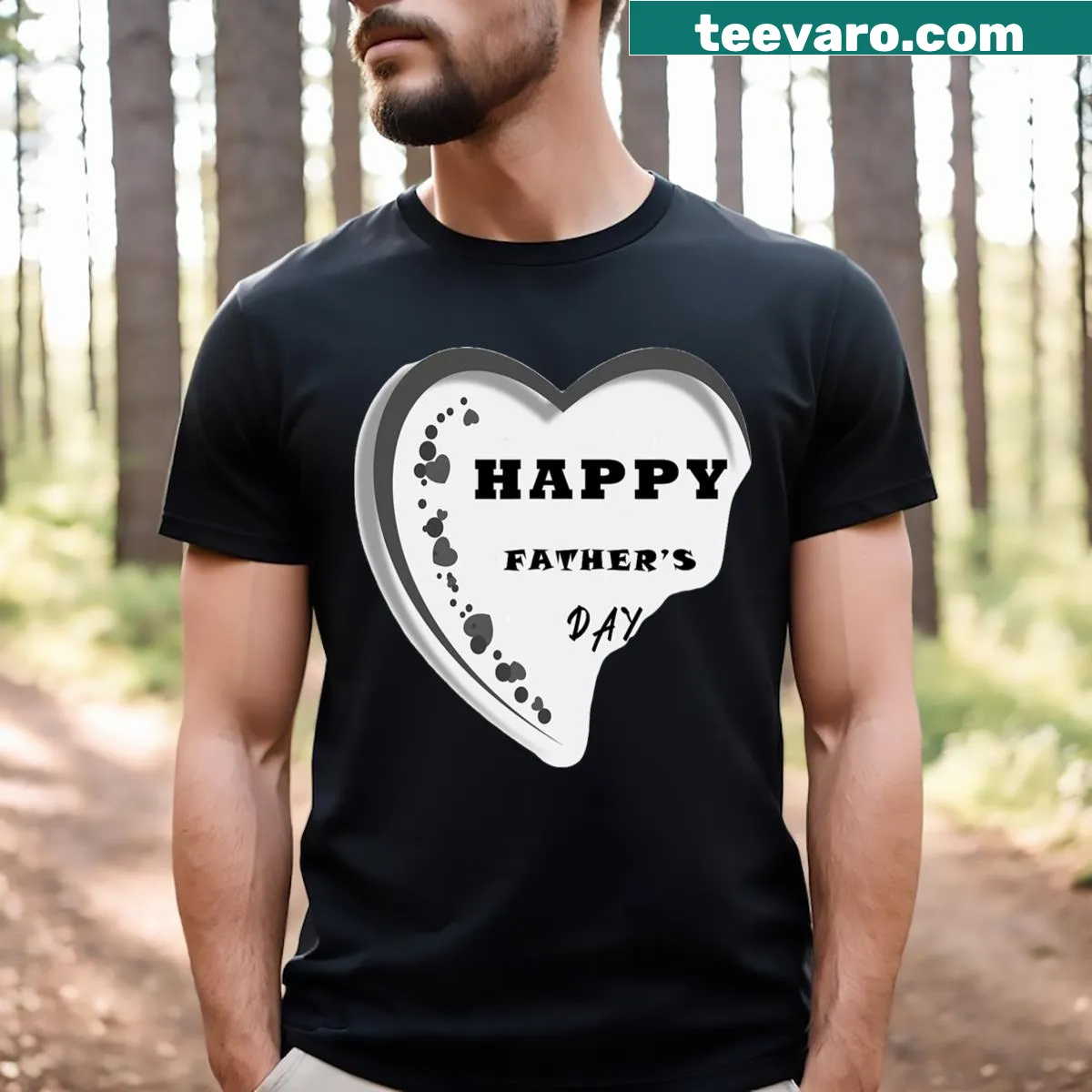 Father's Day T-shirt with a heartfelt message for dads — on a men's t-shirt