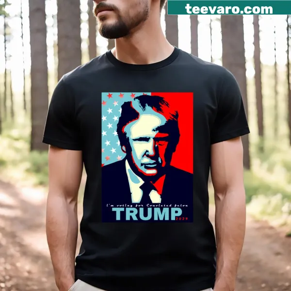 T-shirt with bold text about voting in 2024