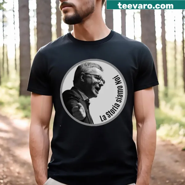 Minimalist Barbero Alessandro text on a T-shirt