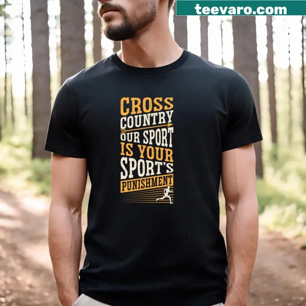 Funny cross country running graphic T-shirt