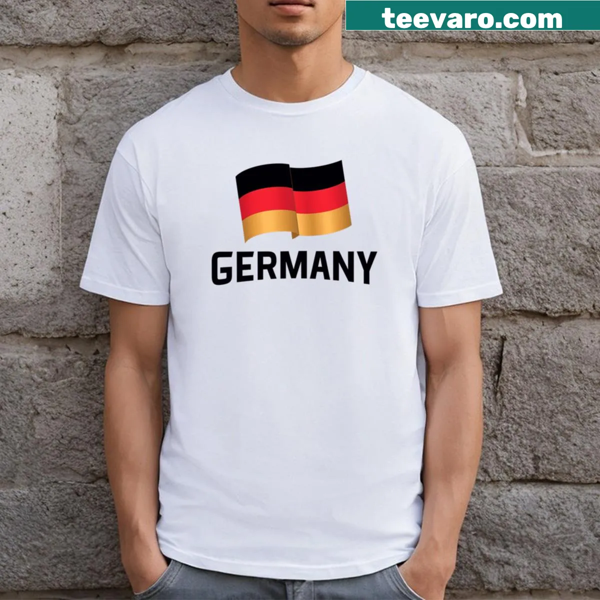 Germany-themed T-shirt for Euro Championship 2024 supporters — on a men's t-shirt