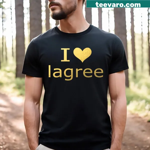 Heart-themed t-shirt celebrating the Lagree fitness method.
