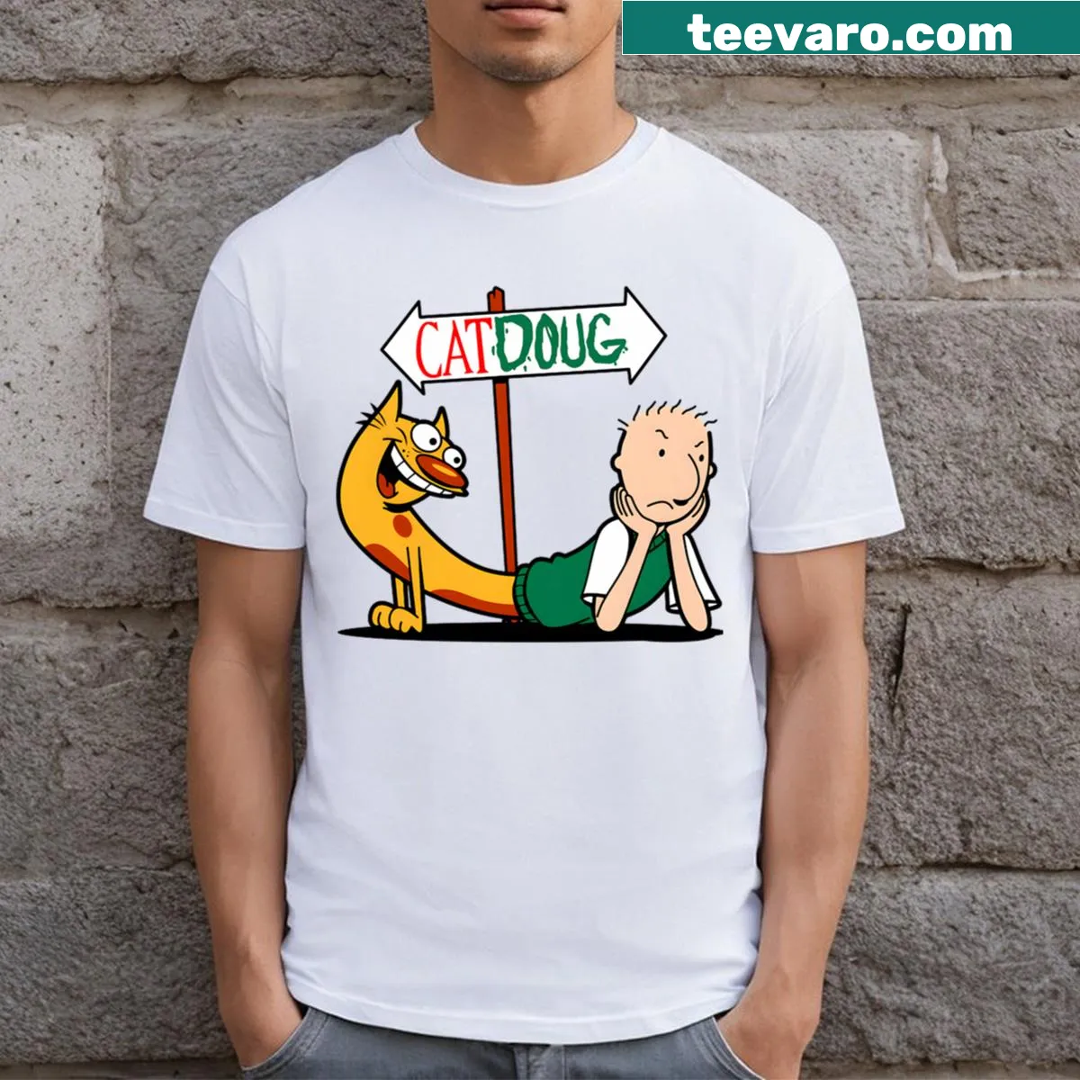 Vintage cartoon birthday t-shirt for kids featuring classic movie characters — on a men's t-shirt