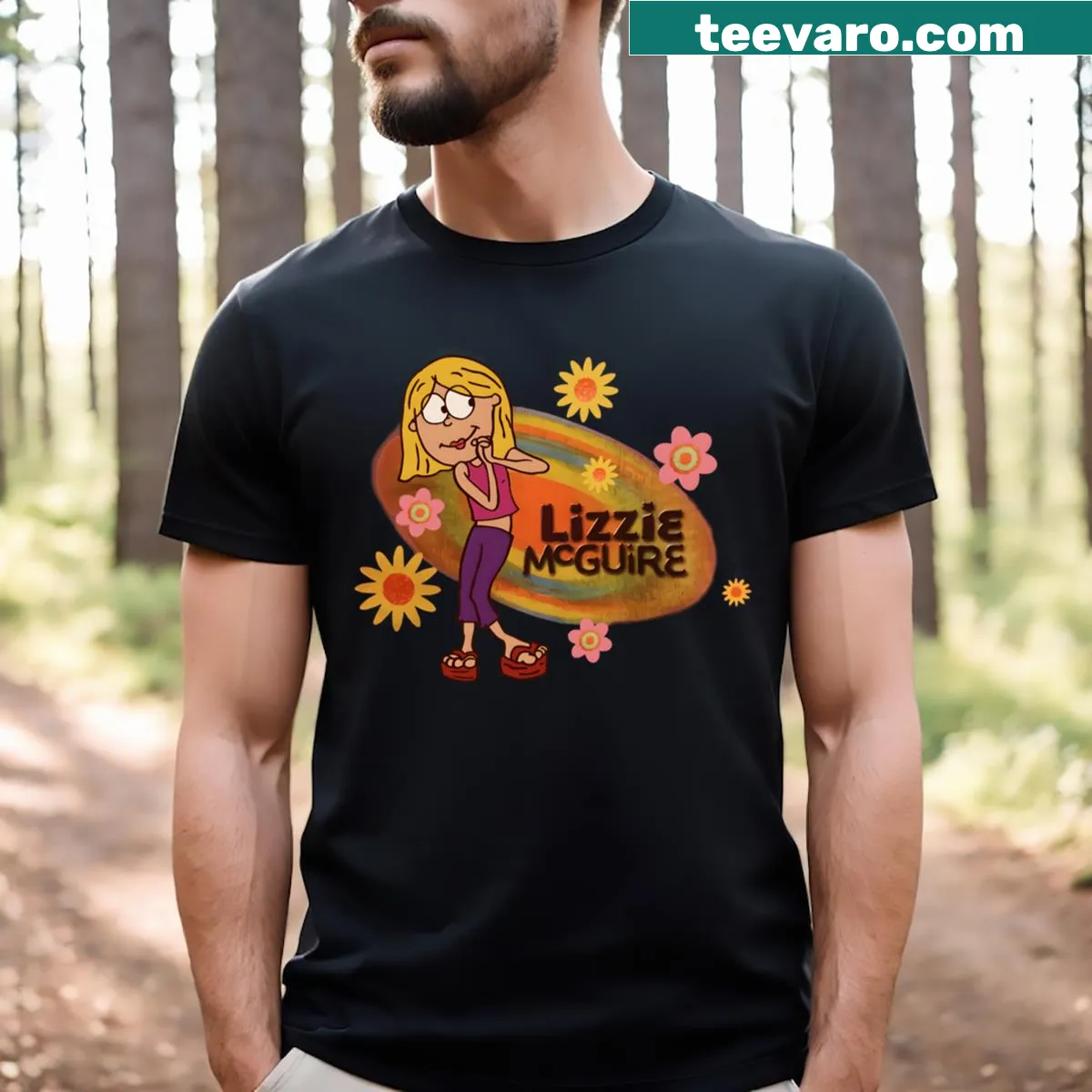 Funny vintage cartoon birthday t-shirt for kids featuring TV series characters — on a men's t-shirt