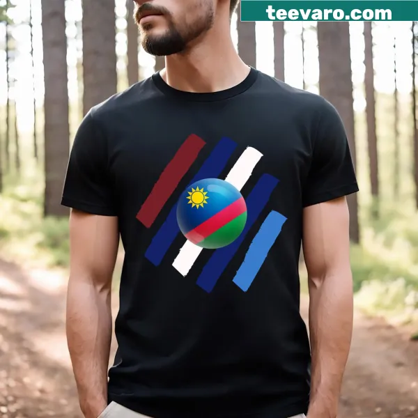 T-shirt with an illustration inspired by the landscapes and culture of Namibia