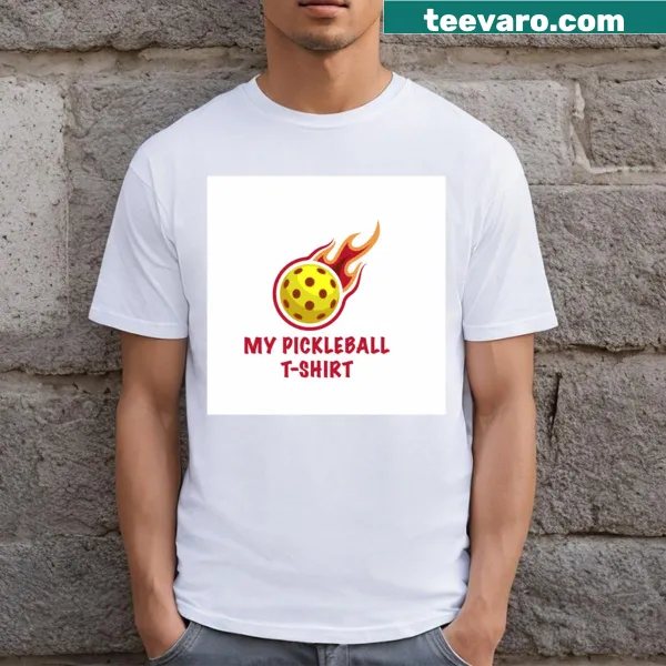 Pickleball T-shirt featuring fun graphic design