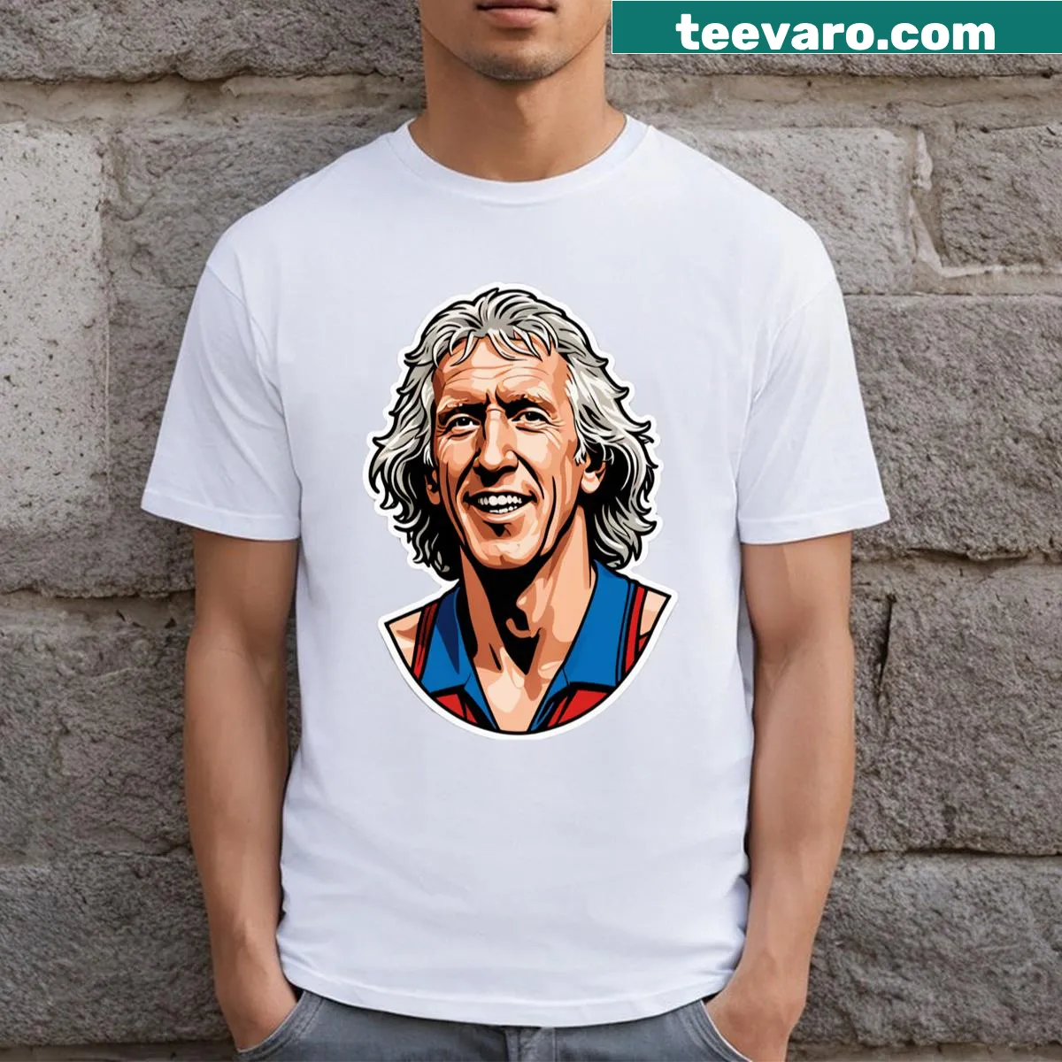 Funny Sportzperson t-shirt with playful typography about sportsmanship — on a men's t-shirt