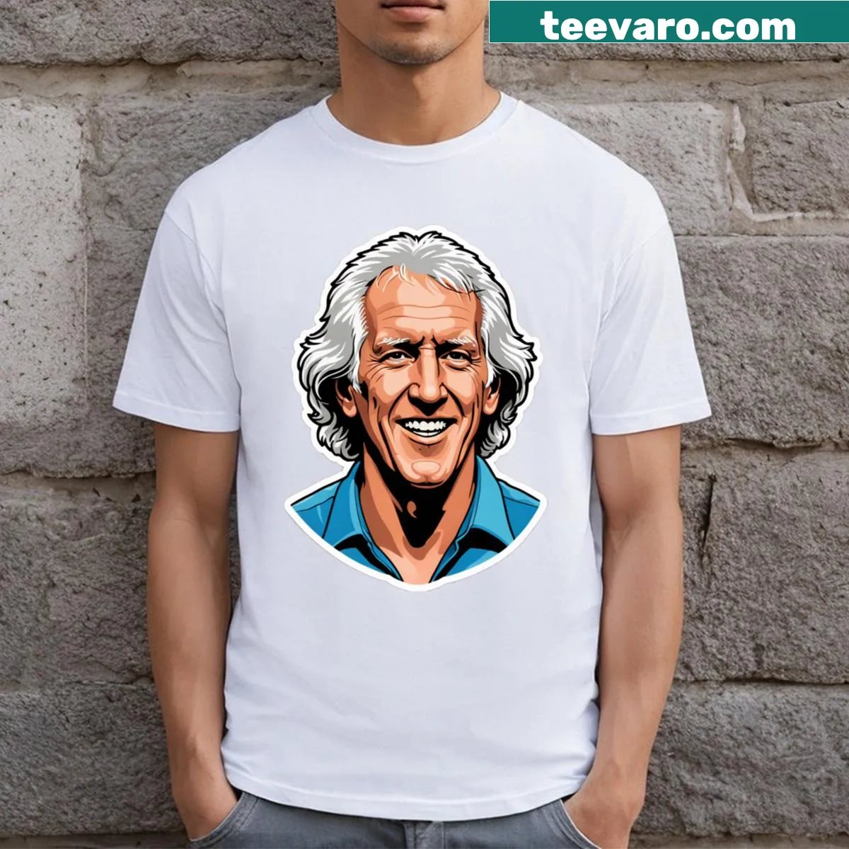 Vintage-style T-shirt with the phrase 'The Sport Guy' in distressed typography. — on a men's t-shirt
