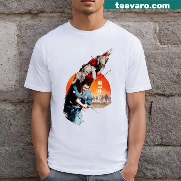 Yojimbo Poster T-shirt with an artistic film illustration
