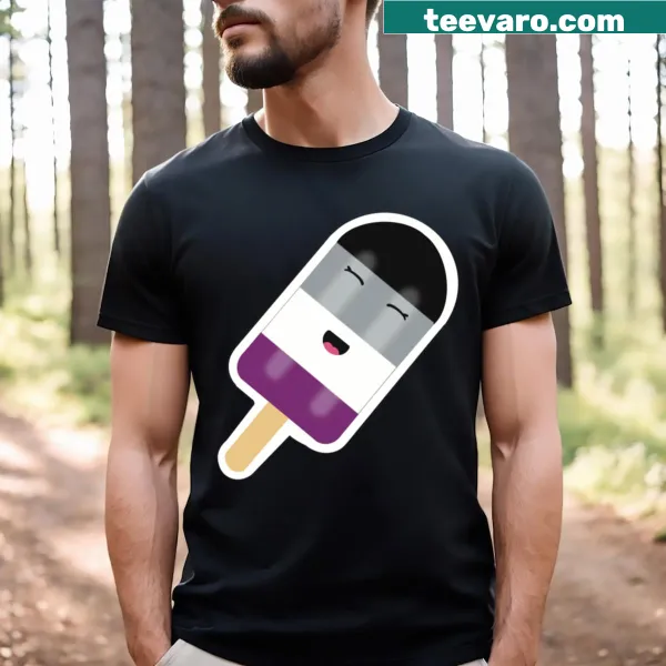 Asexual-themed T-shirt with popsicle graphic