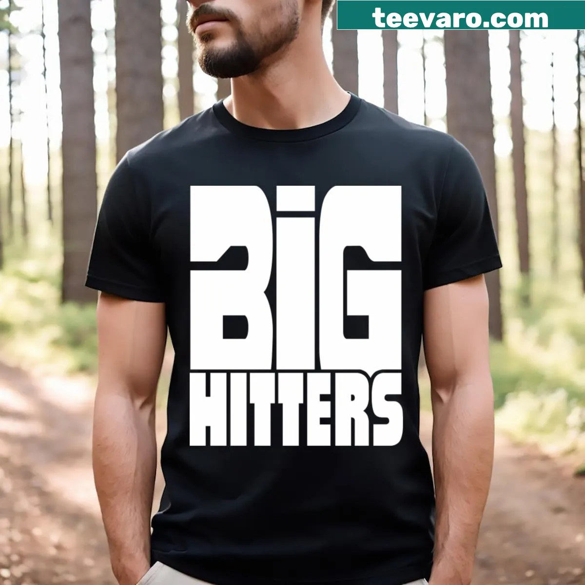 Bold logo on a white t-shirt for sports enthusiasts — on a men's t-shirt