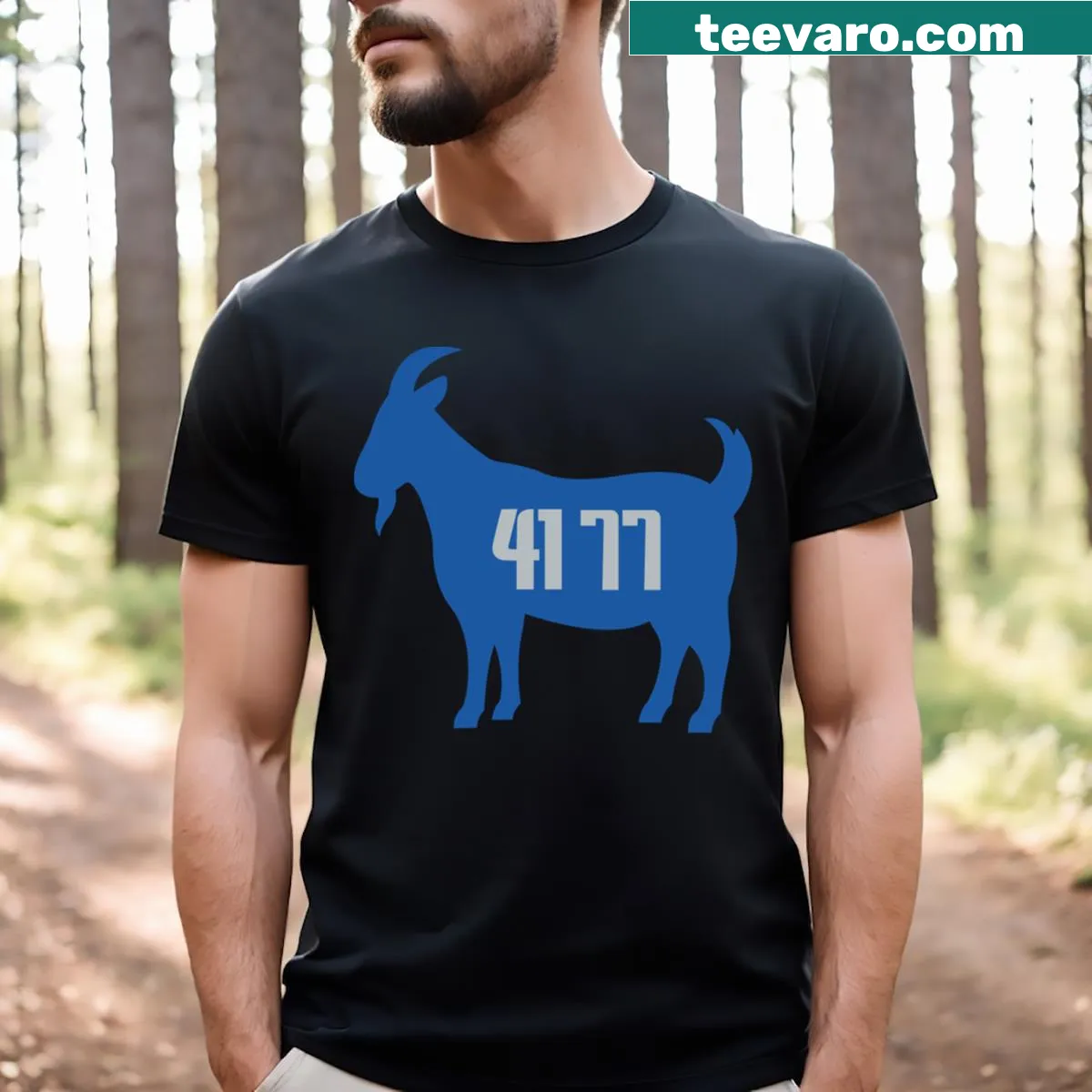 Illustrative T-shirt featuring a graphic of Dirk Doncic in action — on a men's t-shirt