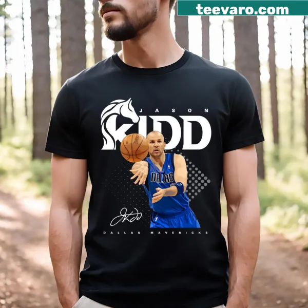 Graphic T-shirt featuring Jason Kidd's name in bold lettering
