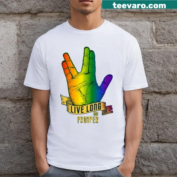Typography featuring the phrase 'Live Long And Prosper'