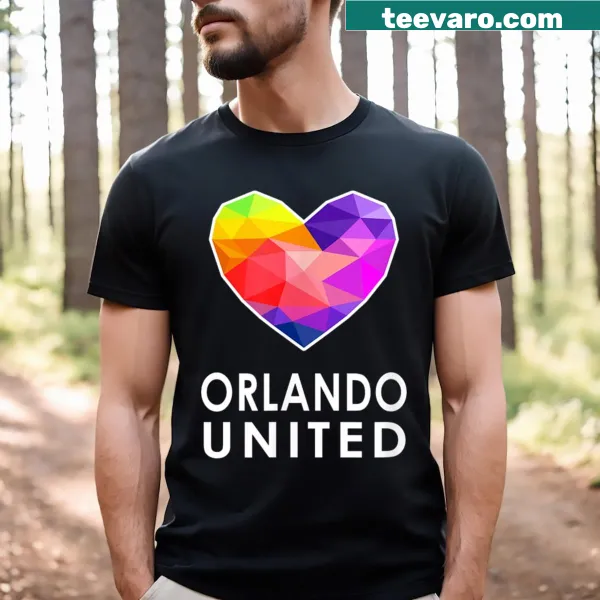 Heart design Orlando United t-shirt for community support