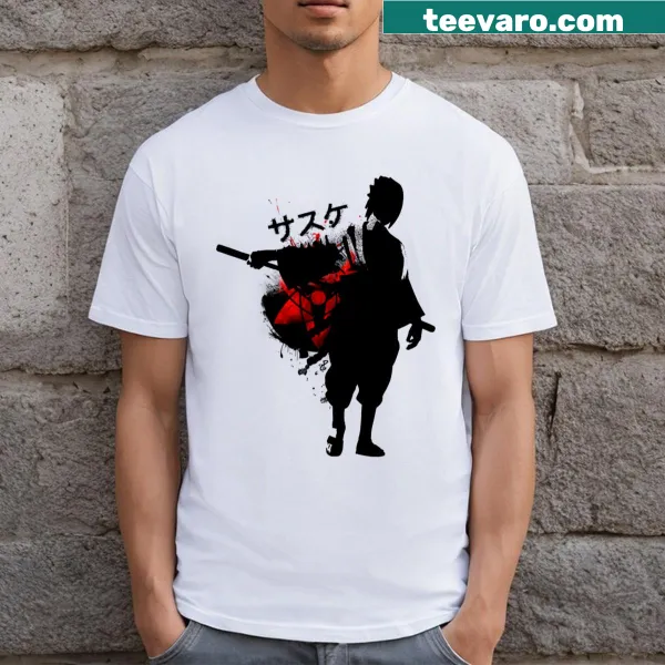 Sasuke Full Power t-shirt featuring anime design