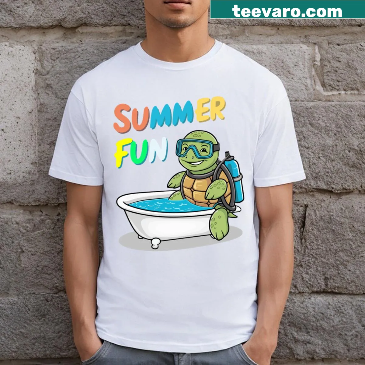 Nostalgic design celebrating the summer of the 80s on a T-shirt. — on a men's t-shirt