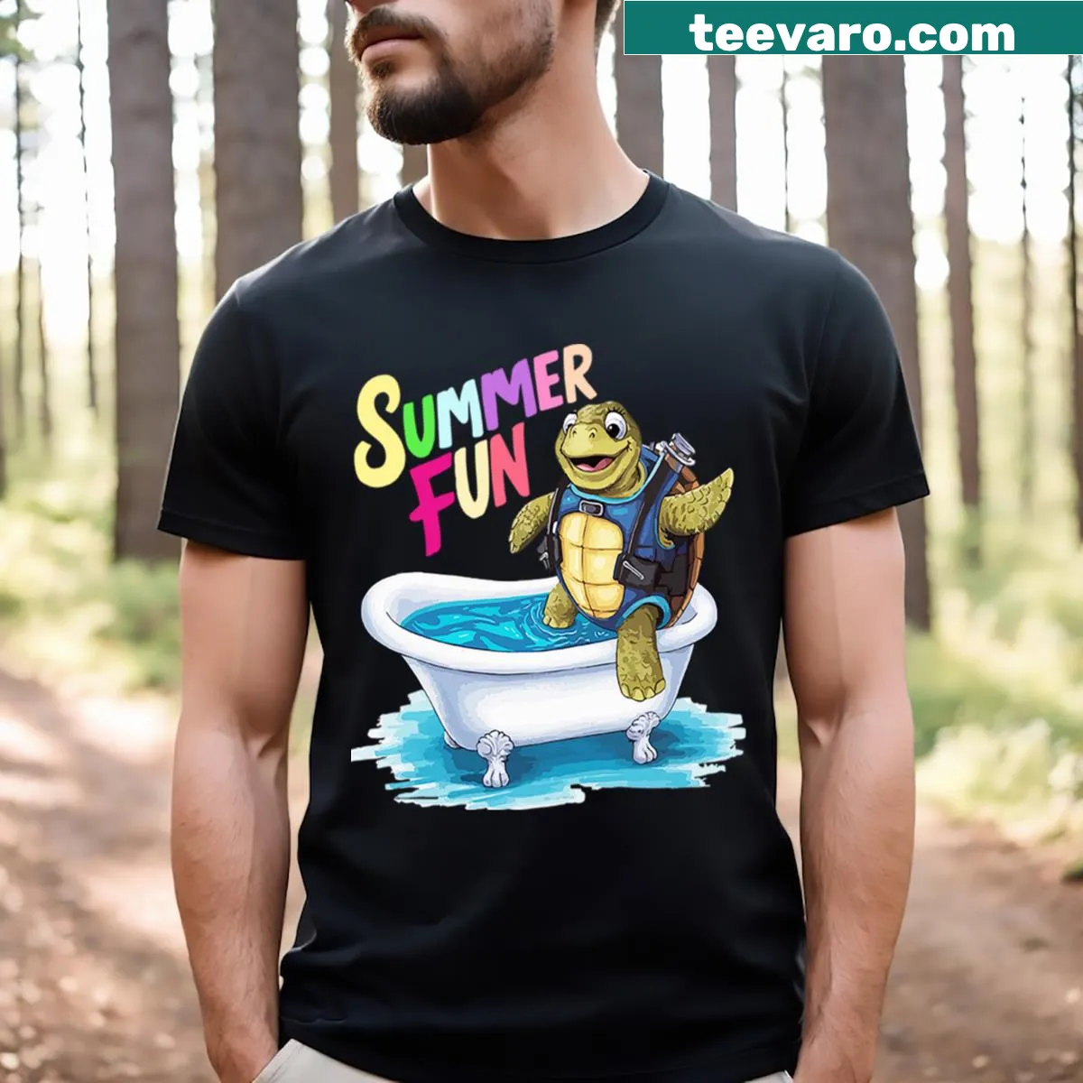 Retro design inspired by the summer of the 80s on a T-shirt. — on a men's t-shirt