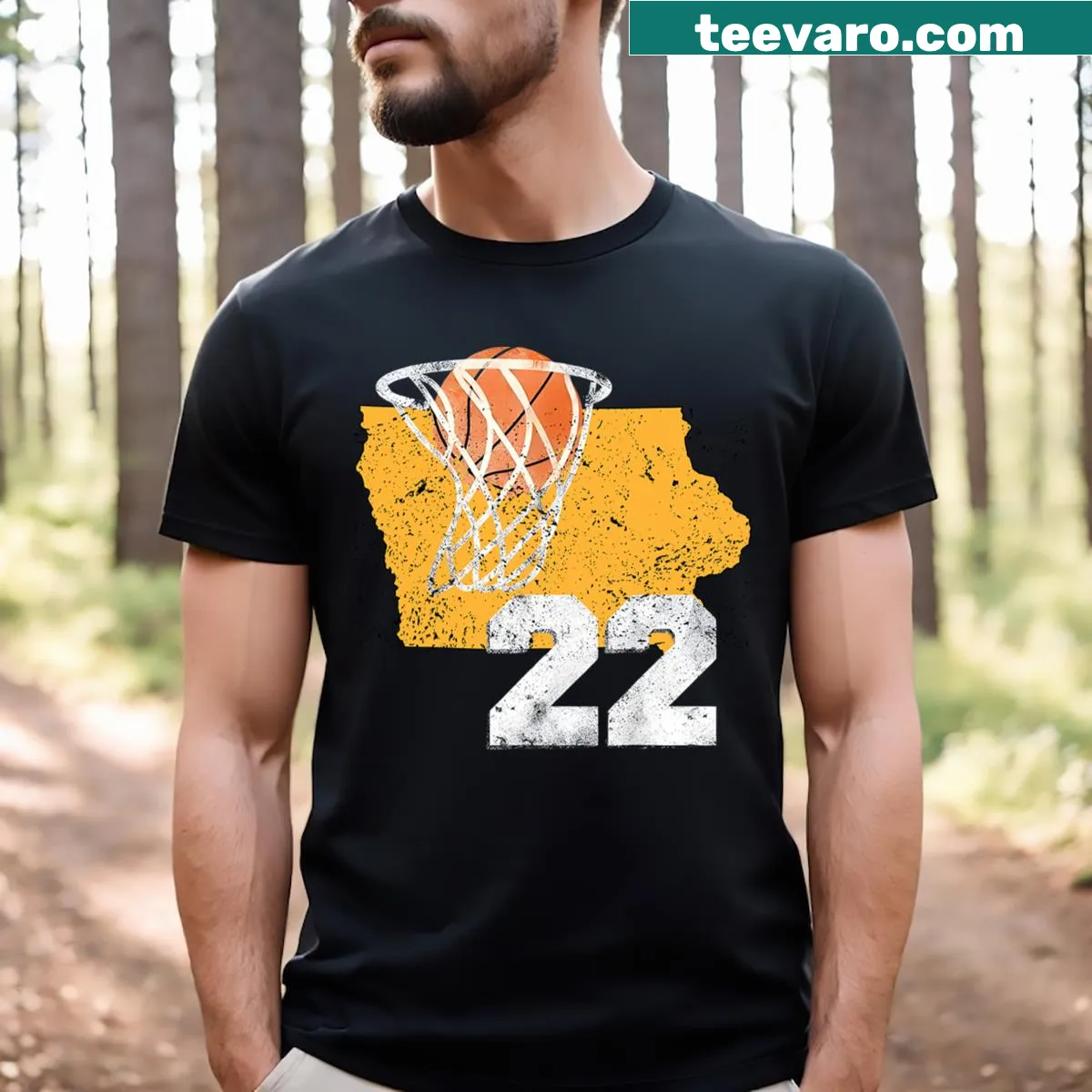 Basketball themed tee for kids featuring a dynamic graphic — on a men's t-shirt