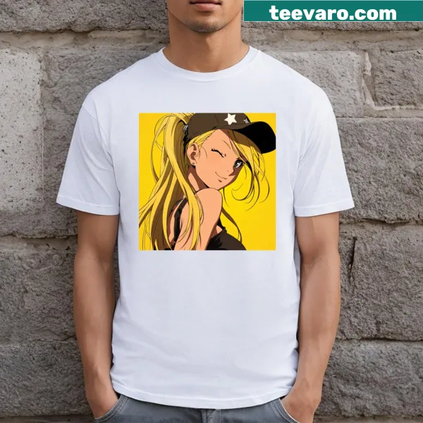 Cute cartoon character illustration on an Anime Cutie T-shirt