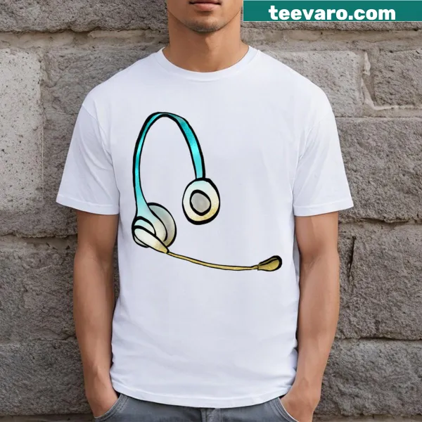 Playful beach-themed air traffic control T-shirt