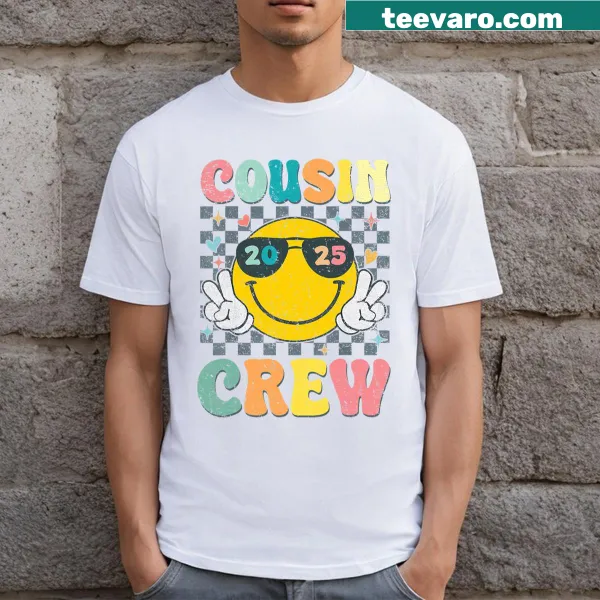 Kids t-shirt with 'Cousin Crews' design for family matching
