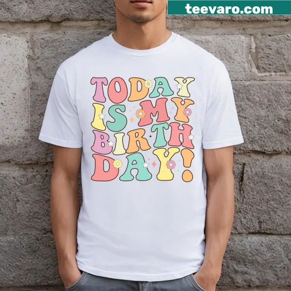 Retro birthday design T-shirt for girls with a humorous touch