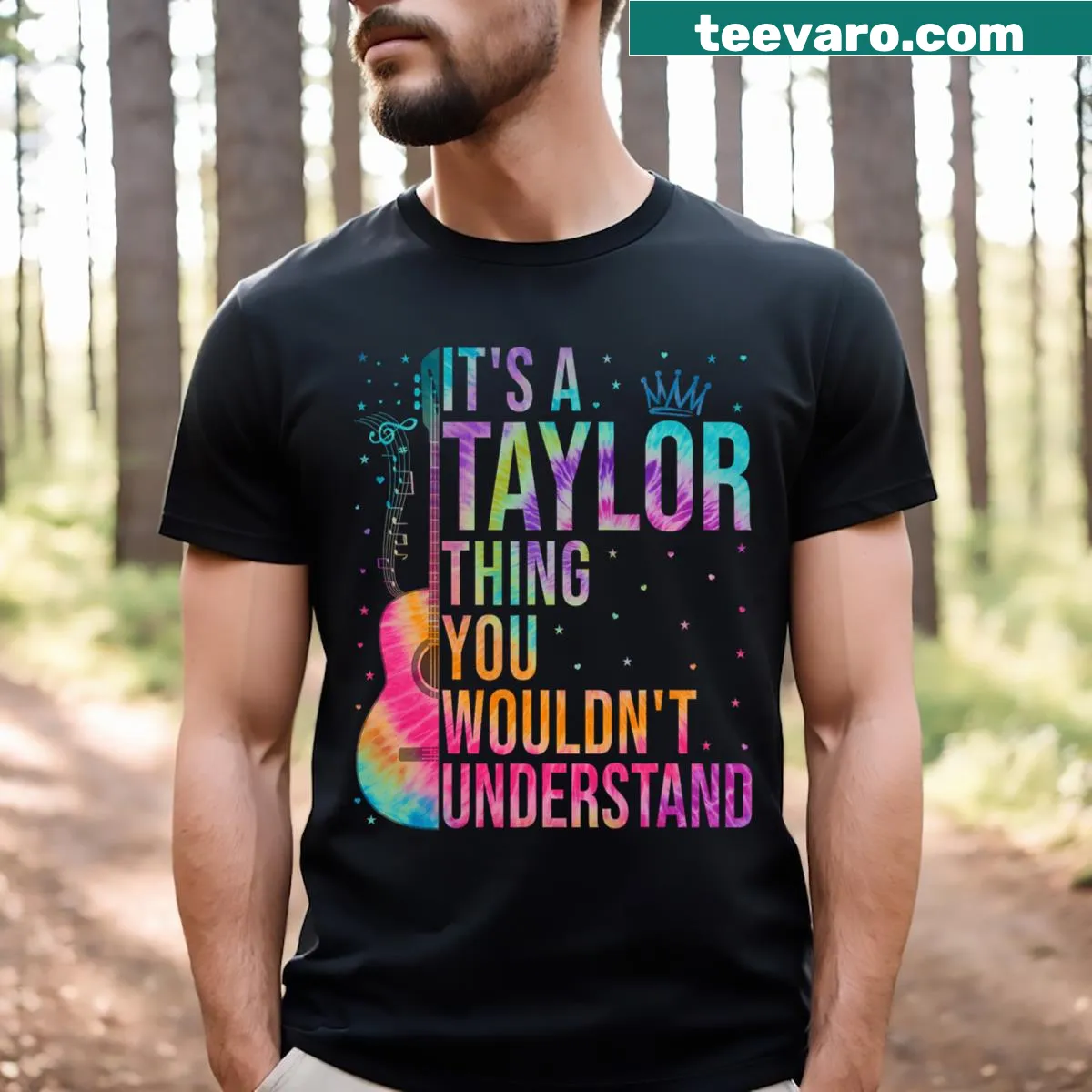 Funny Taylor-themed birthday t-shirt with playful text — on a men's t-shirt