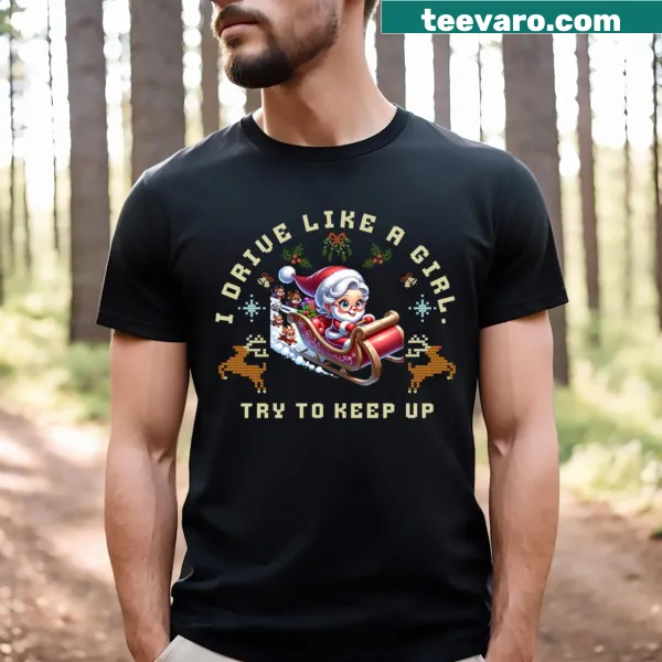 Funny women's driving shirt with a humorous slogan