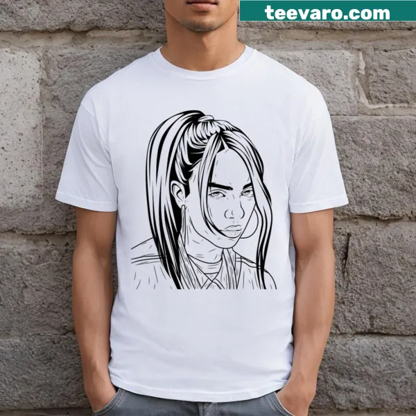 Funny long hair-themed T-shirt with playful typography