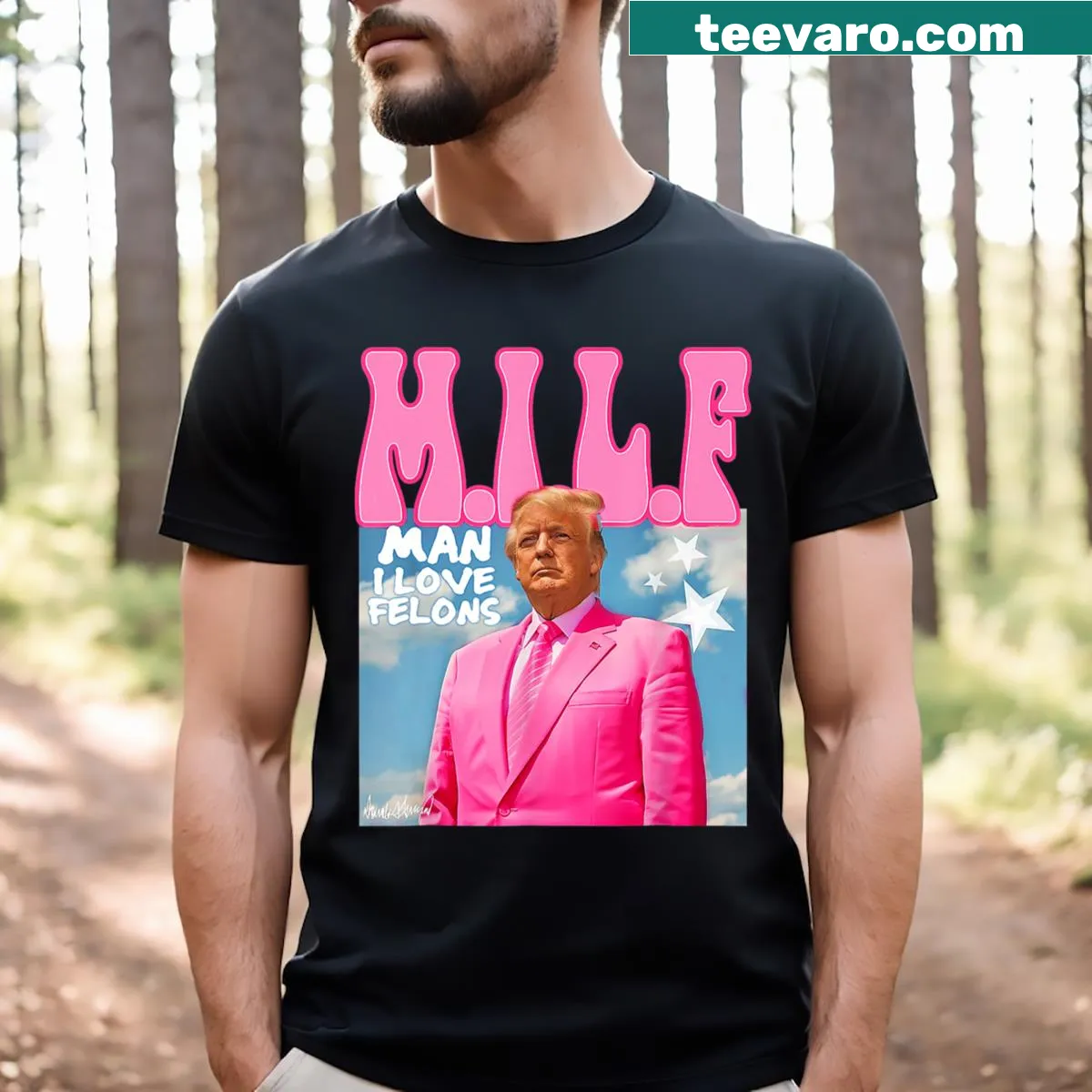 Funny political quote T-shirt for men with humorous design — on a men's t-shirt