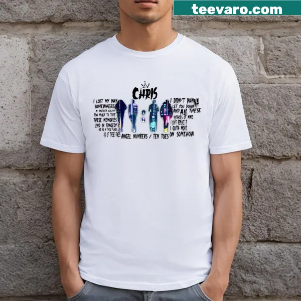 Retro design T-shirt personalized with the name Chris and the year 2024