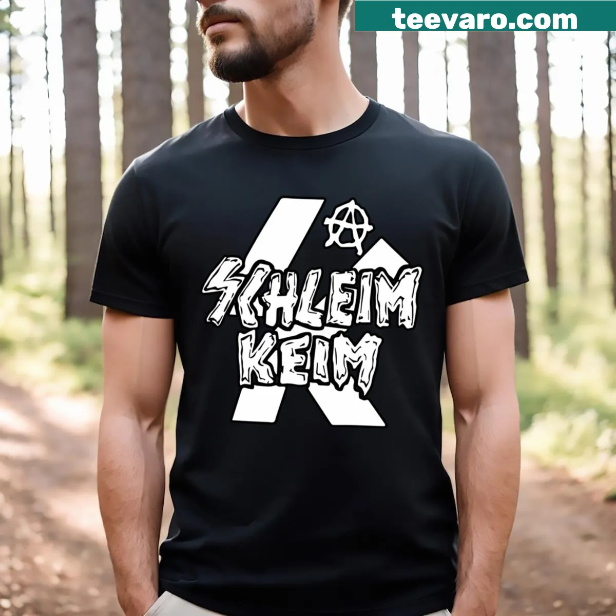 Schleim Keim graphic T-shirt with a unique horror design — on a men's t-shirt