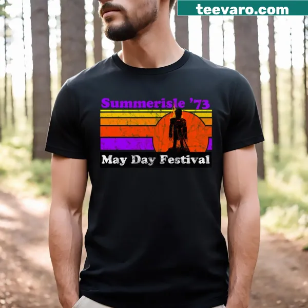 Vintage-style t-shirt with Summerisle 73 design