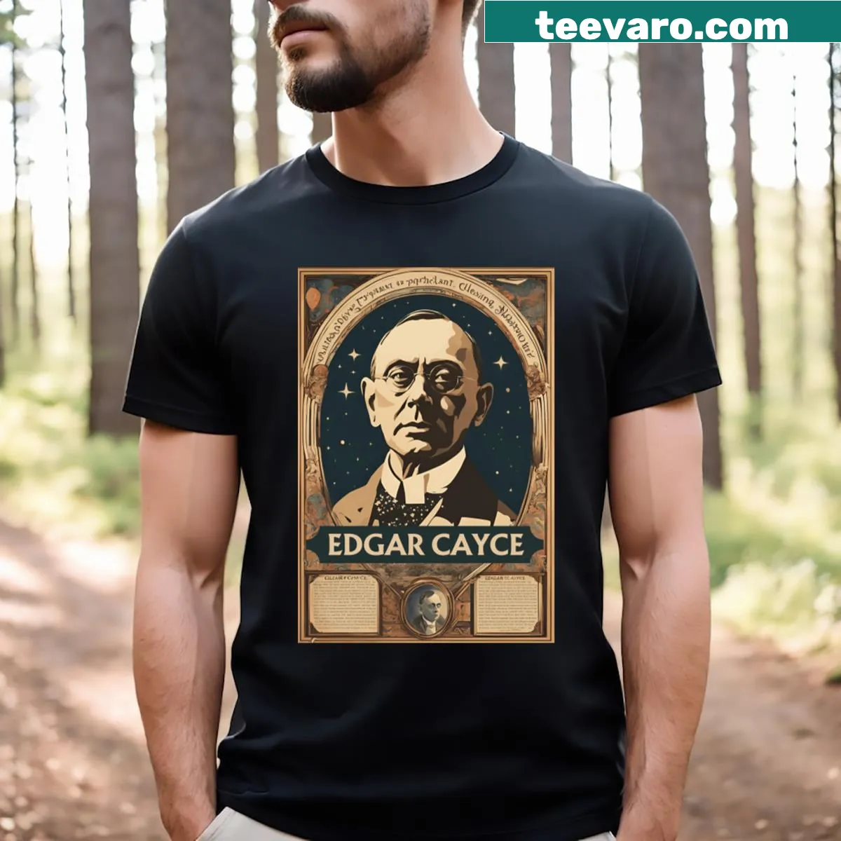 Typography T-shirt with a humorous quote about platonic relationships — on a men's t-shirt