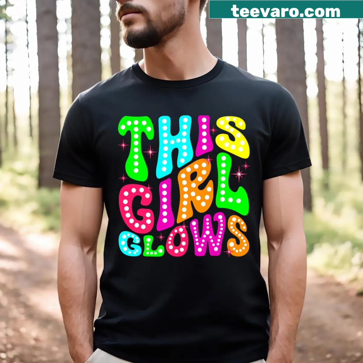Typographic T-shirt with a playful quote for girls — on a men's t-shirt