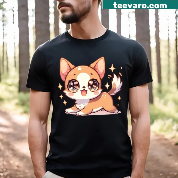 Kawaii Chihuahua graphic on a cute t-shirt