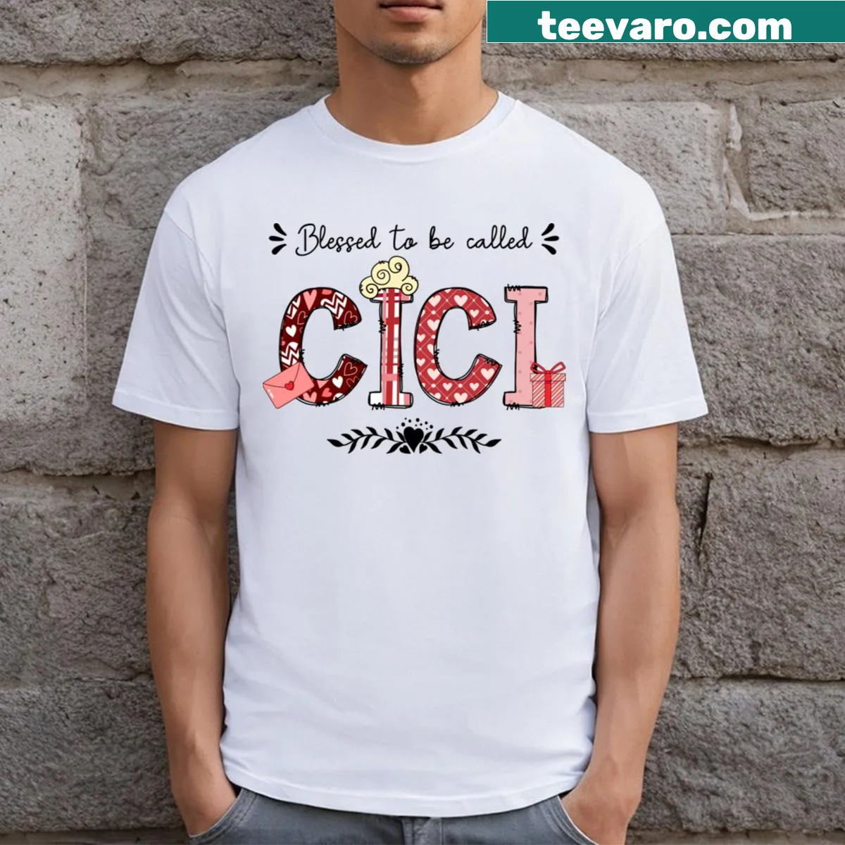 Vintage t-shirt celebrating grandmothers as 'Cici' for various occasions. — on a men's t-shirt