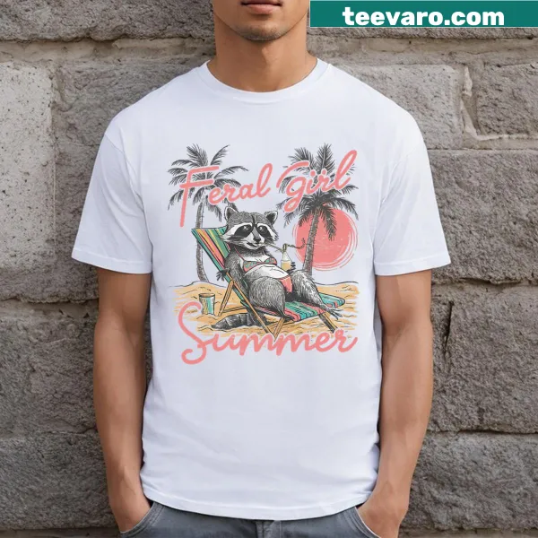 Vintage graphic t-shirt featuring a raccoon and opossum