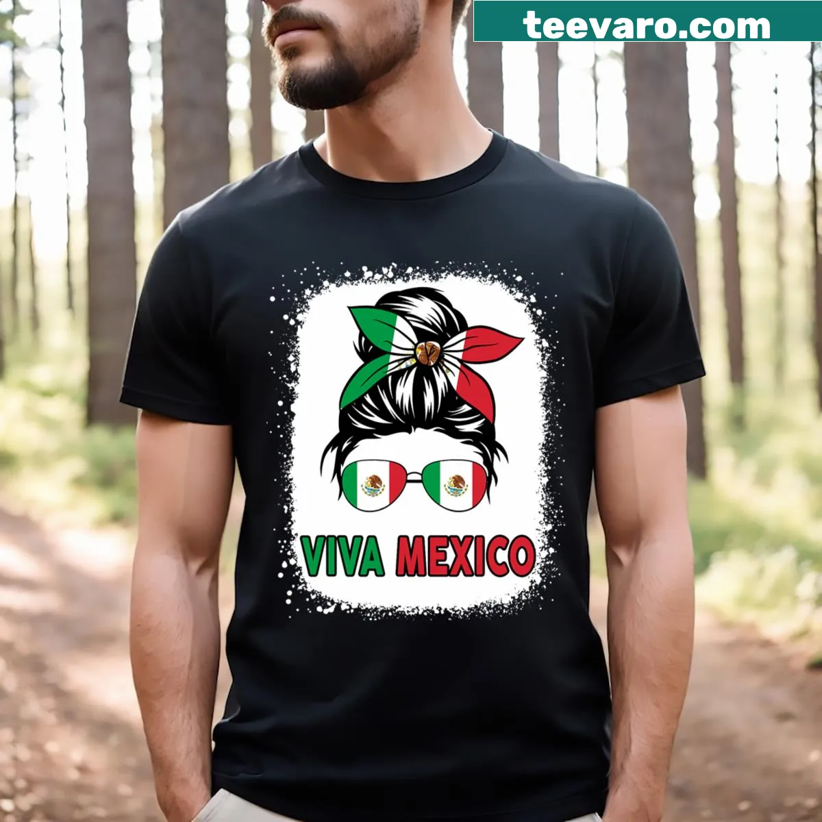 Humorous Mexican Independence Day tee featuring playful text and motifs — on a men's t-shirt