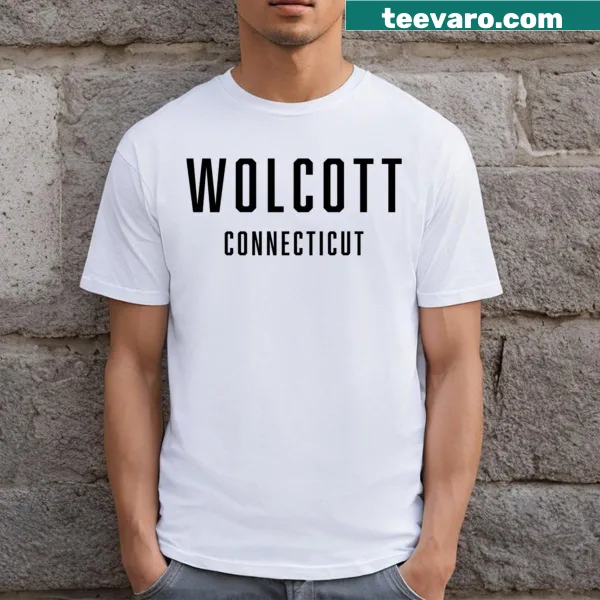 Vintage-inspired T-shirt featuring Wolcott Connecticut design