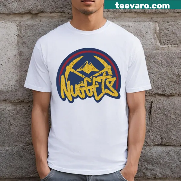 Urban style Denver Nuggets t-shirt with bold graphic emblem