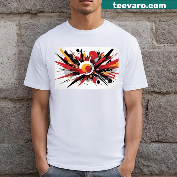 Bold abstract pop art design T-shirt