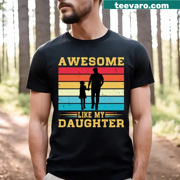 Funny dad humor t-shirt with retro typography