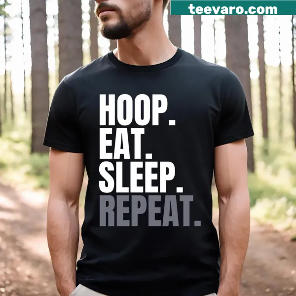 Basketball lifestyle text on t-shirt